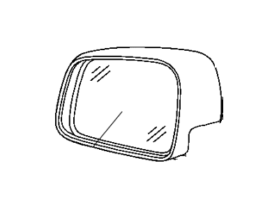 2011 Dodge Durango Car Mirror - 1NT28ARHAI