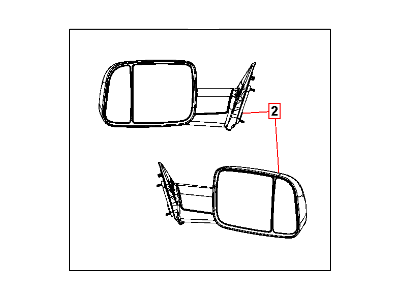 Mopar 82210941AB Mirror Kit Trailer Tow