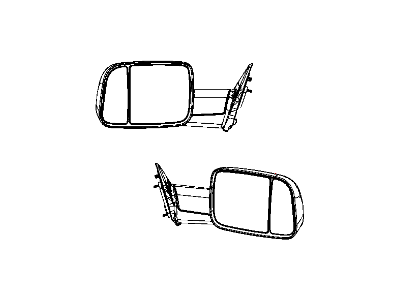 2012 Ram 1500 Car Mirror - 68071163AB