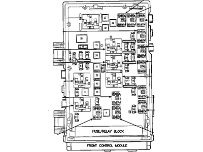 Mopar 4869000AJ Module Front Control