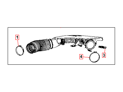 Chrysler Air Duct - 4861926AE