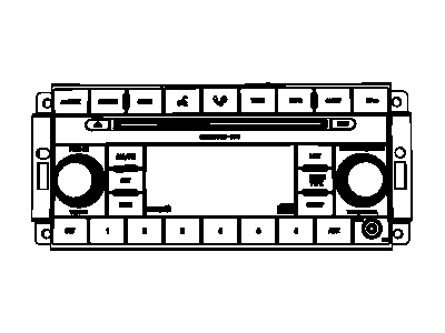 Jeep 5064410AD RADIO AM/FM with CD