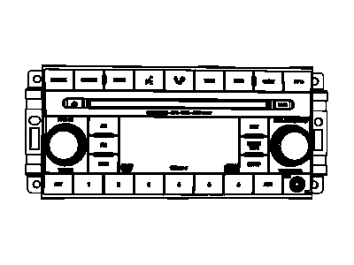 Dodge 5064927AF RADIO MW/FM/DVD