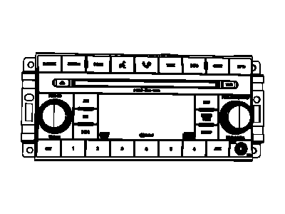 Jeep 5064923AF RADIO AM/FM/6 DVD
