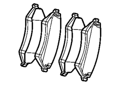 2002 Chrysler Voyager Brake Pad - BHKH5665