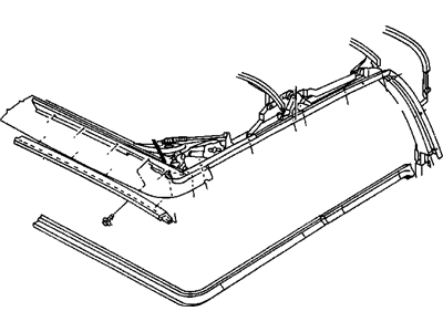 Chrysler 4658532 RETAINER Folding Top Side Rail