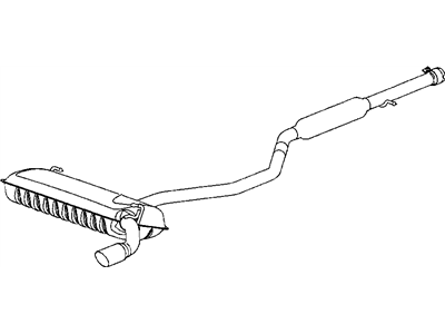 2008 Jeep Compass Muffler - 5105675AG