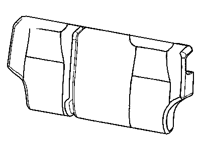 Jeep 1JH281DVAA COVER Rear Seat Back 40%