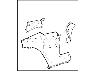 Jeep 55175195AB REINFORCEMENT Pillar And Cowl