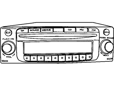 Chrysler 5140748AA RADIO AM/FM CD W/NAV & CD-CTRL