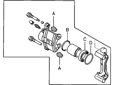 Chrysler Sebring Brake Caliper - MR129584