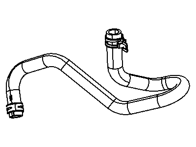 Ram 4677721AC HOSE AND CLAMP Coolant Bottle to Water Pump