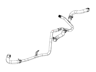 Dodge 55111208AC HOSE AND TUBE Heater Return Includes: Return Hoses, Clamps, Tubes