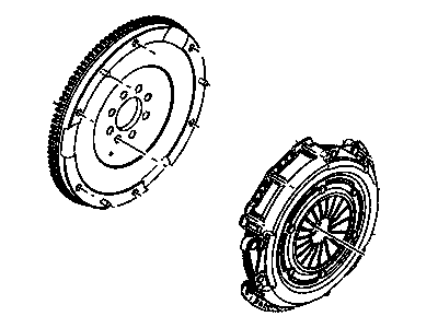 Dodge 5062150AE CLUTCH KIT Pressure Plate and Disc