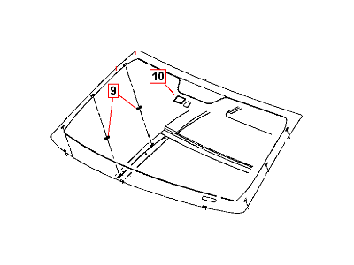 Dodge Durango Windshield - 68080677AA