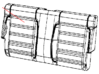 Mopar 1TY55JRRAA Cover Rear Seat Back