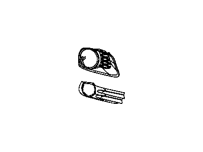 Ram 68100698AA BEZEL Fog Lamp