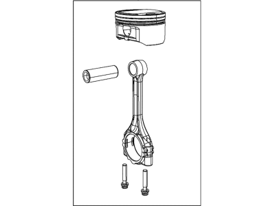 Dodge 68193491AB PISTON PIN AND ROD
