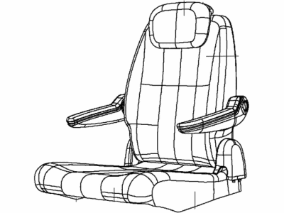 Ram 5LE55BD1AA COVER AND PAD Seat Back