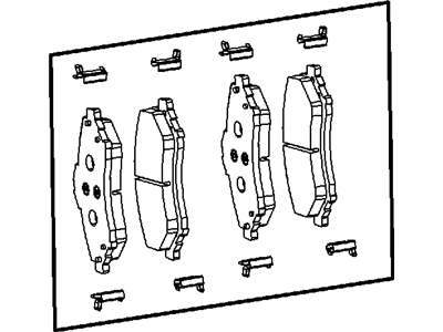Ram 68093323AB PAD KIT Front Disc Brake