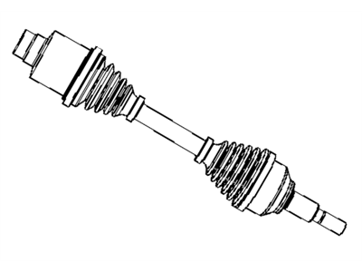 Chrysler 200 Axle Shaft - R2123584AB