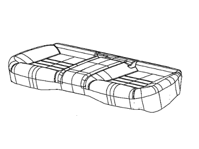 Dodge 6AL37DX9AA COVER Rear Seat Cushion