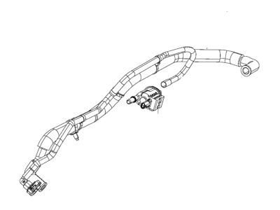Jeep Crankcase Breather Hose - 68361280AC