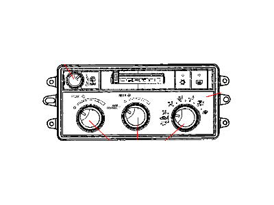 Dodge 55057280AA CONTROL A/C and Heater - Aux