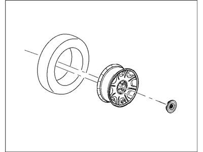 Jeep 82210036 WHEEL KIT Cast Aluminum