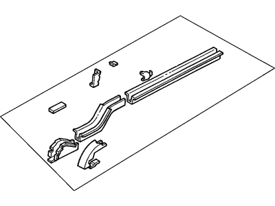 Dodge 4580298AD RAIL Frame Side