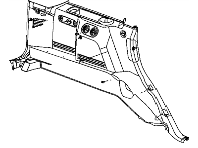 Jeep 1FN051DVAB PANEL Quarter Trim