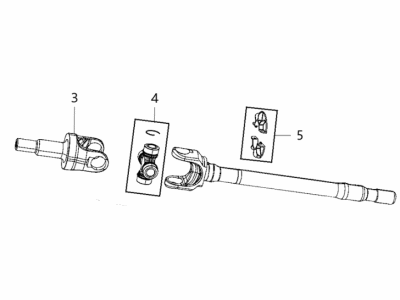Jeep Axle Shaft - 68397156AA