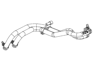 Mopar 4893434AE Hose Heater Return