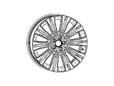 Chrysler 1LS67XZAAD WHEEL Aluminum
