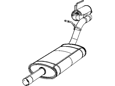 2008 Dodge Nitro Muffler - 52125106AE