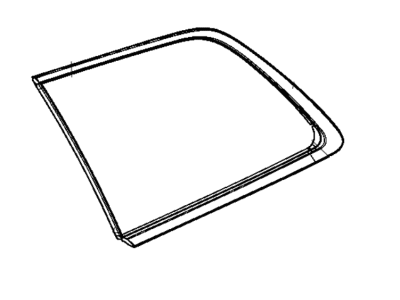 Jeep 68295542AA GLASS Quarter Window With Seal
