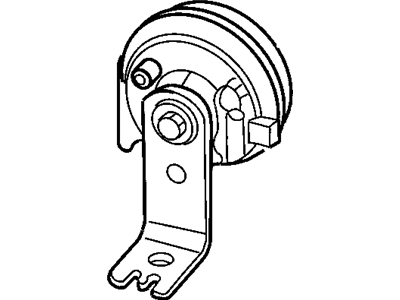 Dodge 56020085AB HORN Low Note w/Bracket