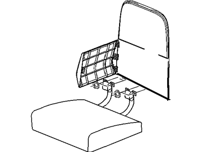 Ram 1JL291J3AA COVER Rear Seat Cushion Left