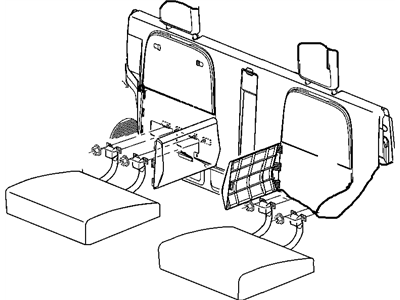 Ram 1AY141J8AA BEZEL Seat Pivot