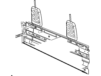 Dodge 5JP99DX9AB HEADREST Rear