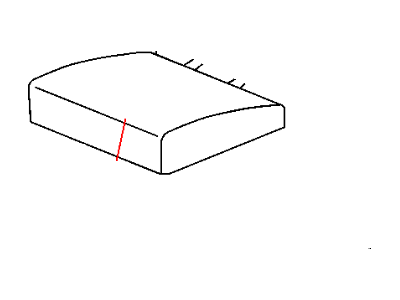 Dodge 1BK001D5AA COVER Rear Seat Cushion Right