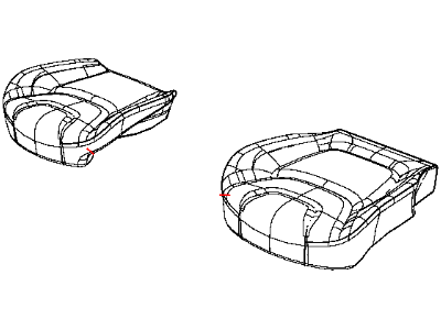 Jeep 5VG68HL1AC COVER Front Seat Cushion