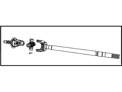 Mopar 68449571AA Shaft Axle