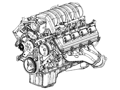 Ram 68411230AA ENGINE Long Block SERVICE WARNING: If The Orginal Engine Has Experienced A Catastrophic Failure - Including Piston, Cylinder Bore, Valve, or Valve Seat Failure - The Intake Manifold Must Be Replaced With A New Manifold.