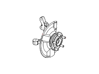 Mopar 68088535AC Knuckle And Hub Front