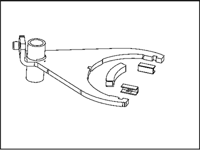 Jeep 5093597AA FORK Transfer Case Mode Shift
