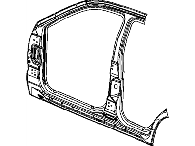 Jeep 5142298AD PANEL Body Side Aperture Front Complete
