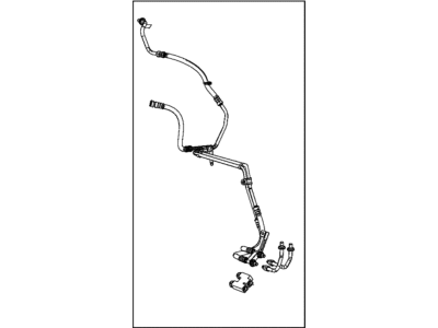 Ram 68157857AC HOSE AND TUBE Oil Cooler Pressure and Return