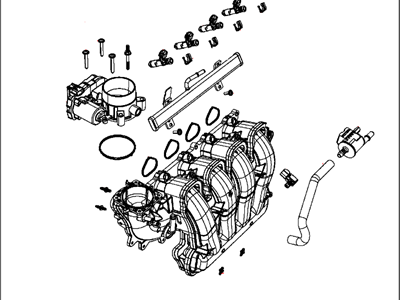 Jeep 5047441AI MANIFOLD Intake Kit Engine