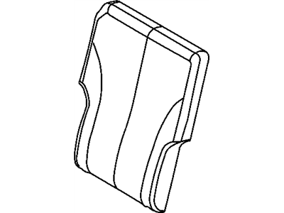Chrysler 1BD361L2AA COVER Rear Seat Back